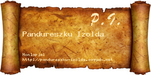 Pandureszku Izolda névjegykártya
